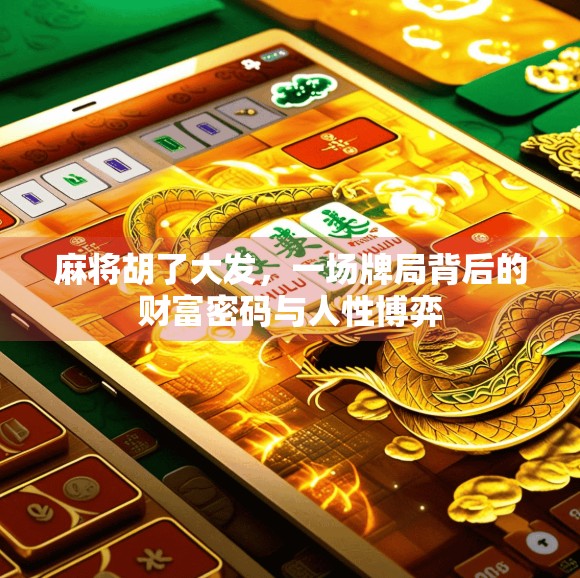 麻将胡了大发，一场牌局背后的财富密码与人性博弈