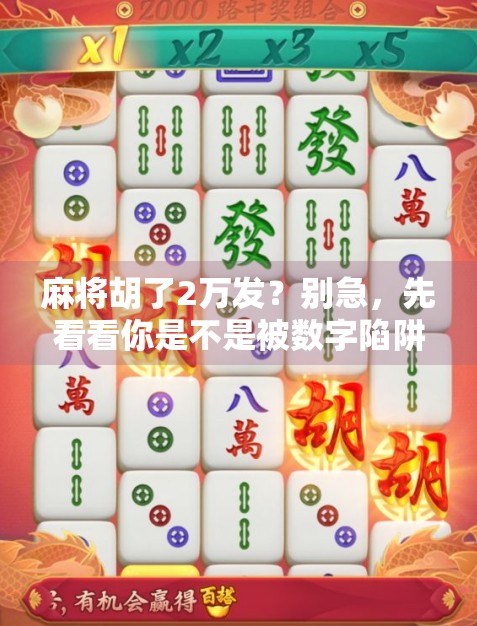 麻将胡了2万发？别急，先看看你是不是被数字陷阱骗了！