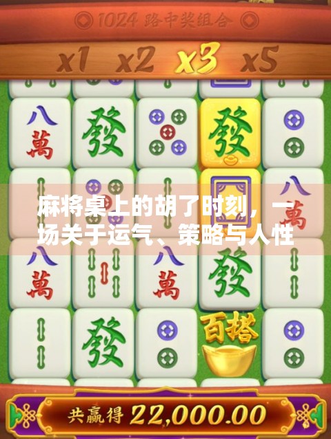 麻将桌上的胡了时刻，一场关于运气、策略与人性的微型人生剧场
