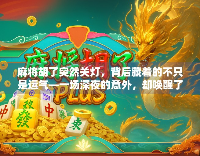 麻将胡了突然关灯，背后藏着的不只是运气—一场深夜的意外，却唤醒了我们对生活的思考