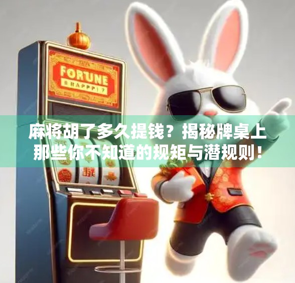 麻将胡了多久提钱?揭秘牌桌上那些你不知道的规矩与潜规则!