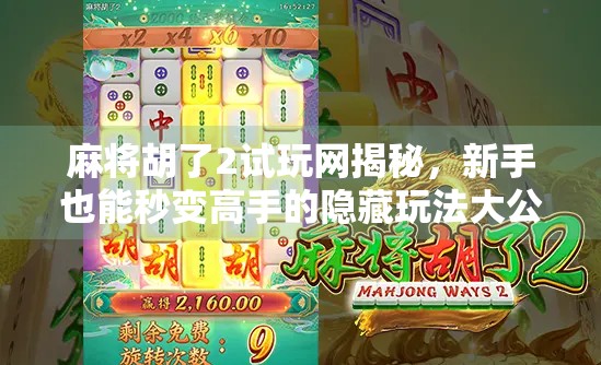 麻将胡了2试玩网揭秘，新手也能秒变高手的隐藏玩法大公开！