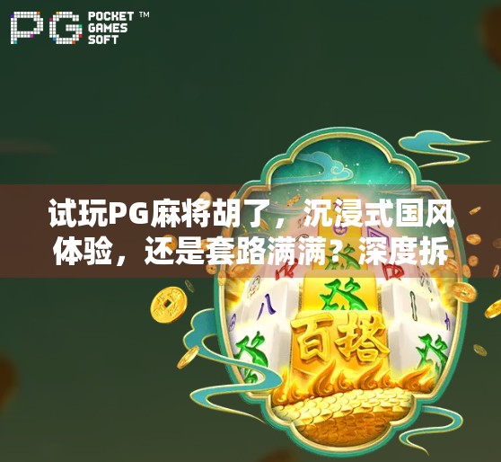 试玩PG麻将胡了，沉浸式国风体验，还是套路满满？深度拆解这款爆款麻将游戏的真实面貌