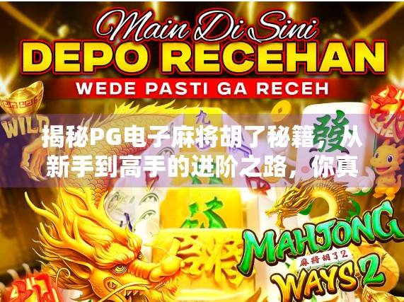 揭秘PG电子麻将胡了秘籍，从新手到高手的进阶之路，你真的懂这游戏吗？