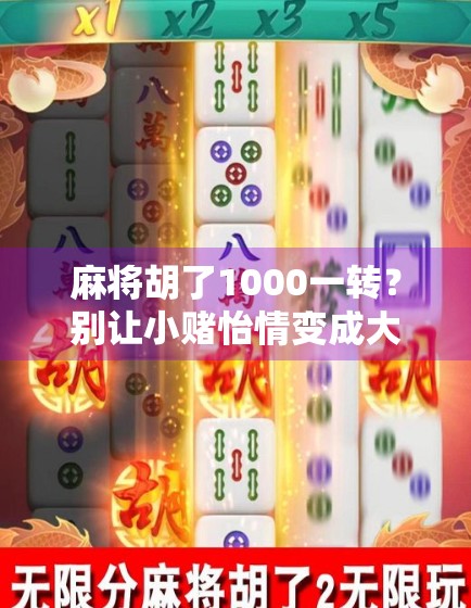 麻将胡了1000一转？别让小赌怡情变成大输伤身！