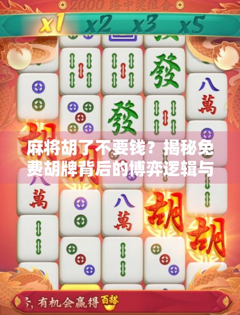 麻将胡了不要钱?揭秘免费胡牌背后的博弈逻辑与社交智慧! 麻将胡了不要钱?揭秘免费胡牌背后的博弈逻辑与社交智慧!