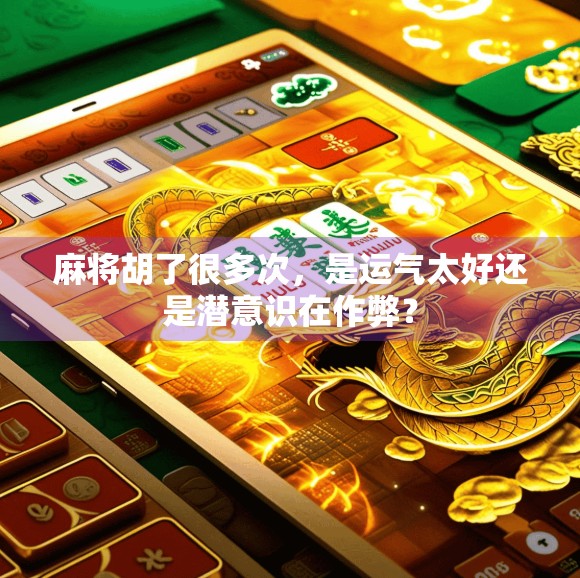 麻将胡了很多次，是运气太好还是潜意识在作弊？