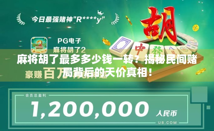 麻将胡了最多多少钱一转？揭秘民间赌局背后的天价真相！