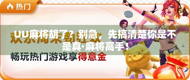 UU麻将胡了?别急,先搞清楚你是不是真·麻将高手! UU麻将胡了?别急,先搞清楚你是不是真·麻将高手!
